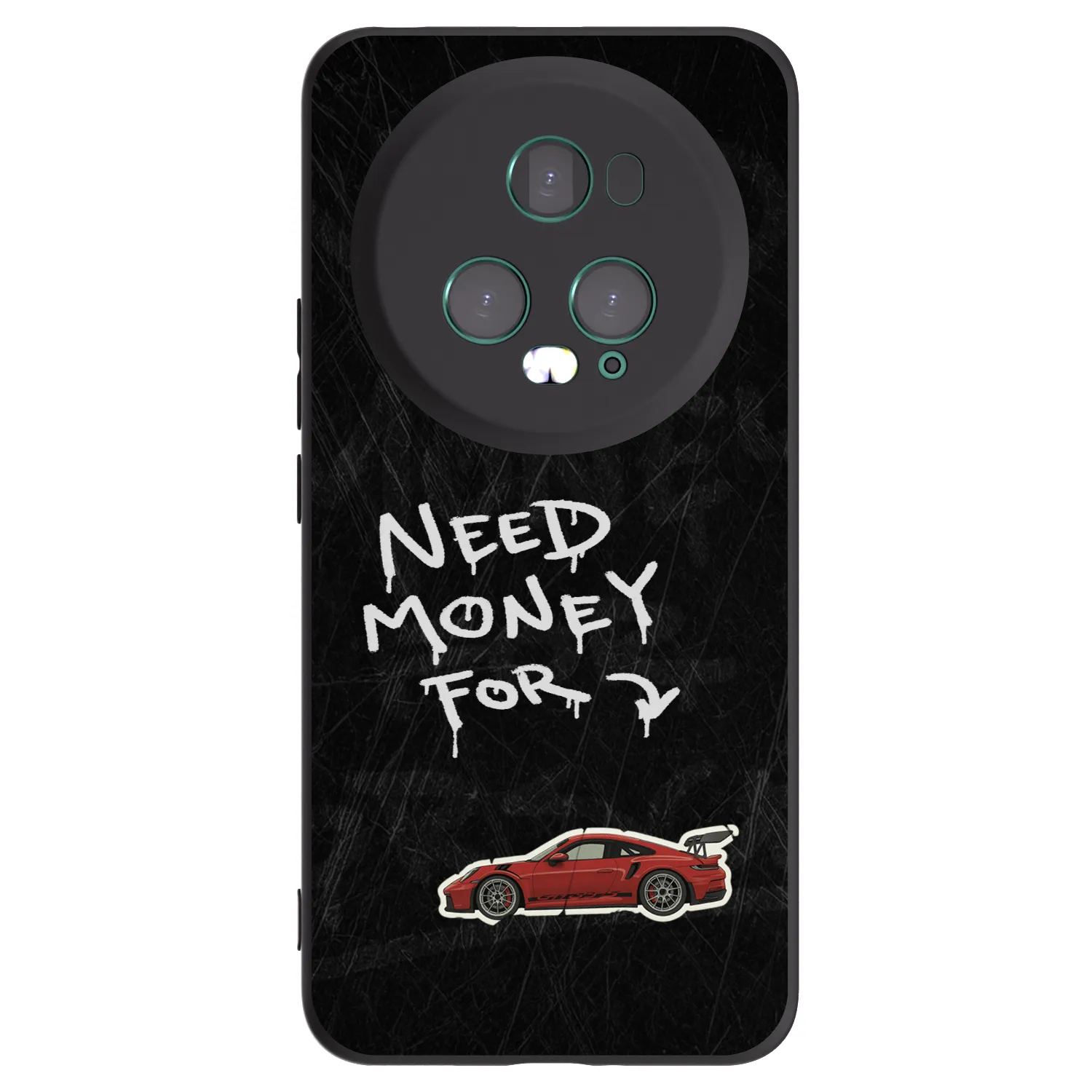 Picasee Honor Magic5 Pro Hülle - Schwarzes Silikon - Track Mode