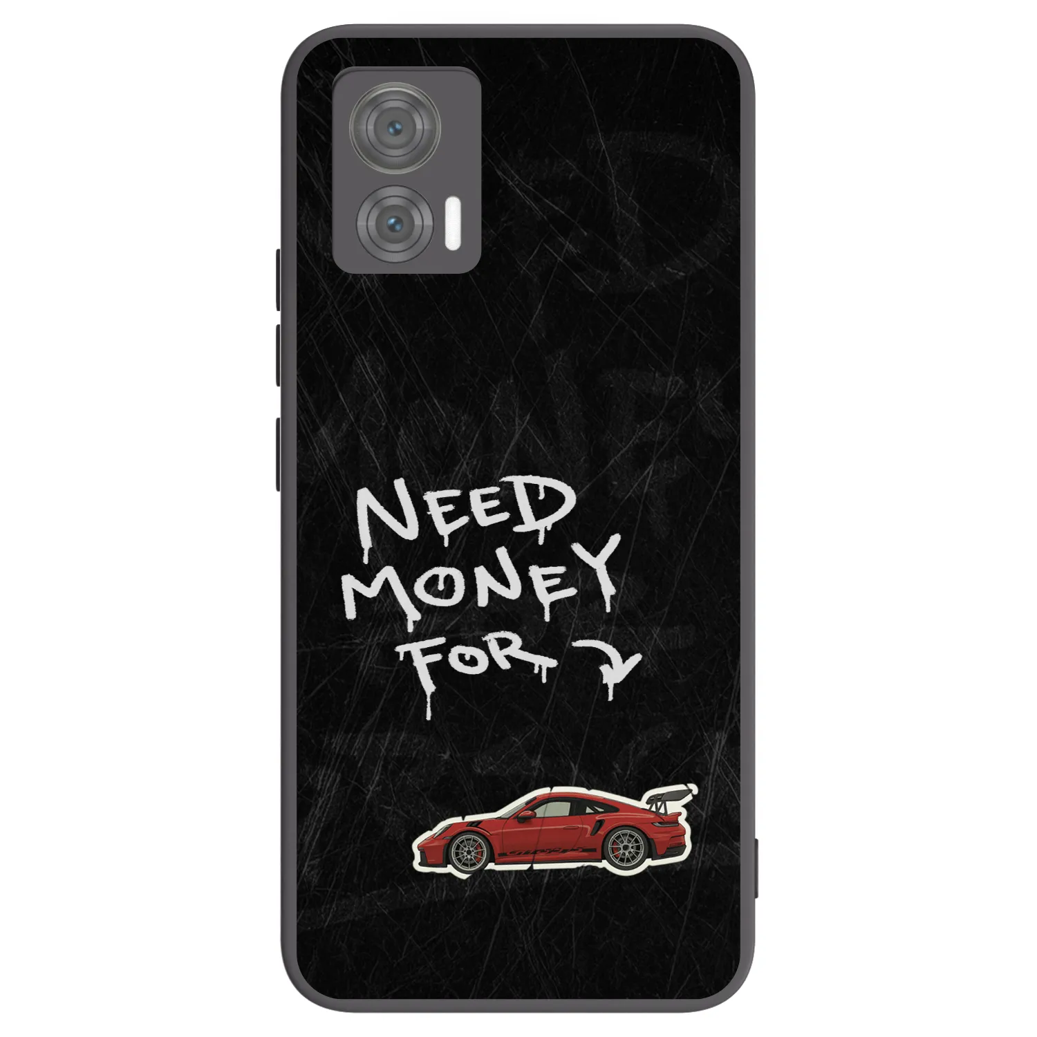 Picasee Motorola Edge 30 Neo Hülle - Schwarzes Silikon - Track Mode