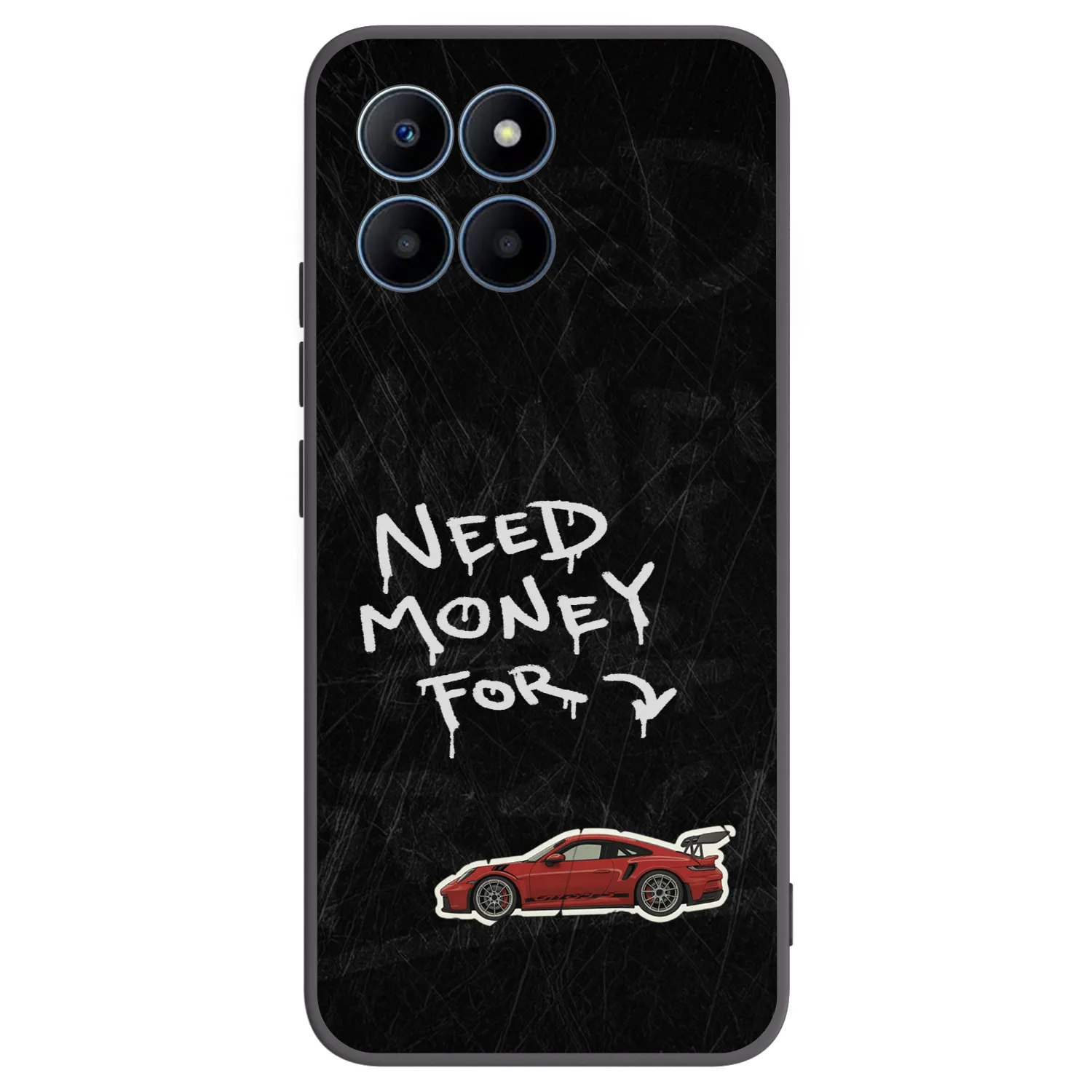 Picasee Honor 70 Lite Hülle - Schwarzes Silikon - Track Mode