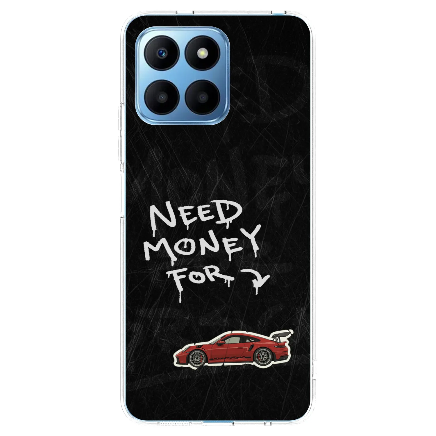 Picasee Honor 70 Lite Hülle - Transparentes Silikon - Track Mode