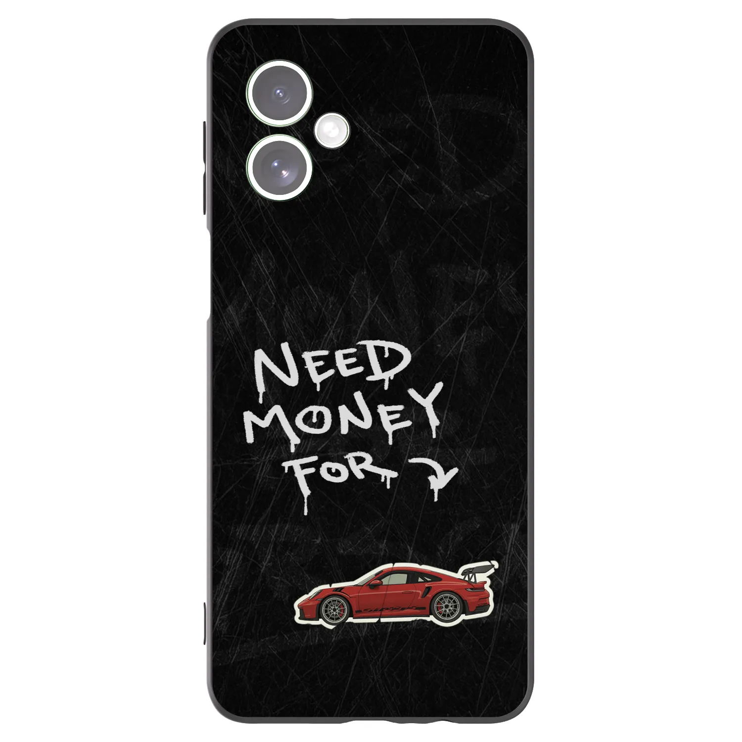 Picasee Motorola Moto G54 5G Hülle - Schwarzes Silikon - Track Mode