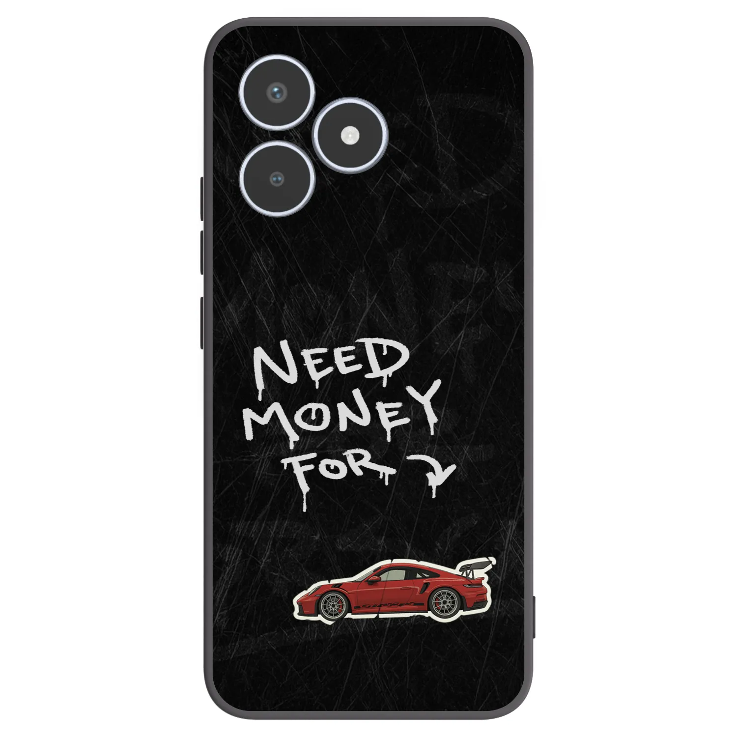 Picasee Realme C53 Hülle - Schwarzes Silikon - Track Mode