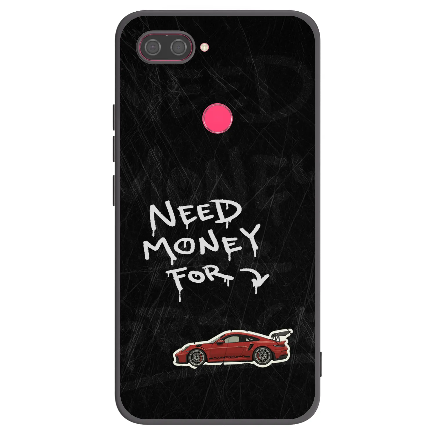 Picasee Xiaomi Mi 8 Lite Hülle - Schwarzes Silikon - Track Mode