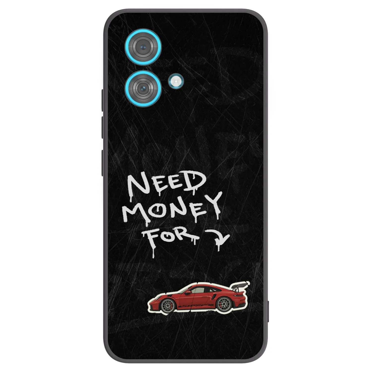 Picasee Motorola Edge 40 Neo Hülle - Schwarzes Silikon - Track Mode