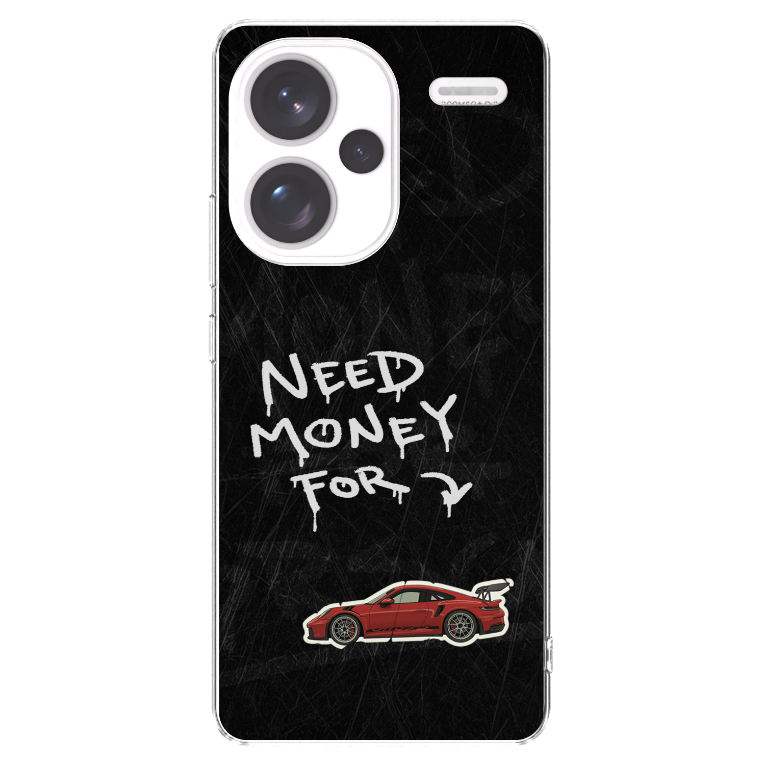 Picasee Xiaomi Redmi Note 13 Pro+ 5G Hülle - Transparentes Silikon - Track Mode