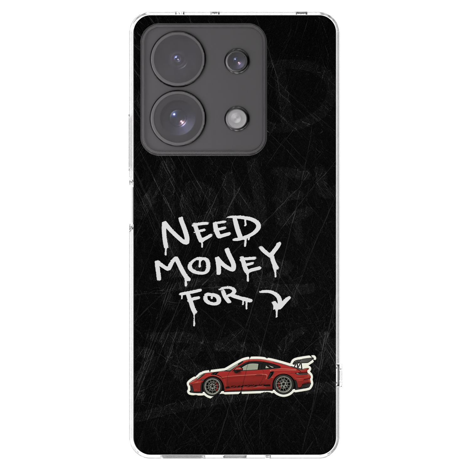 Picasee Xiaomi Redmi Note 13 Pro 4G Hülle - Transparentes Silikon - Track Mode