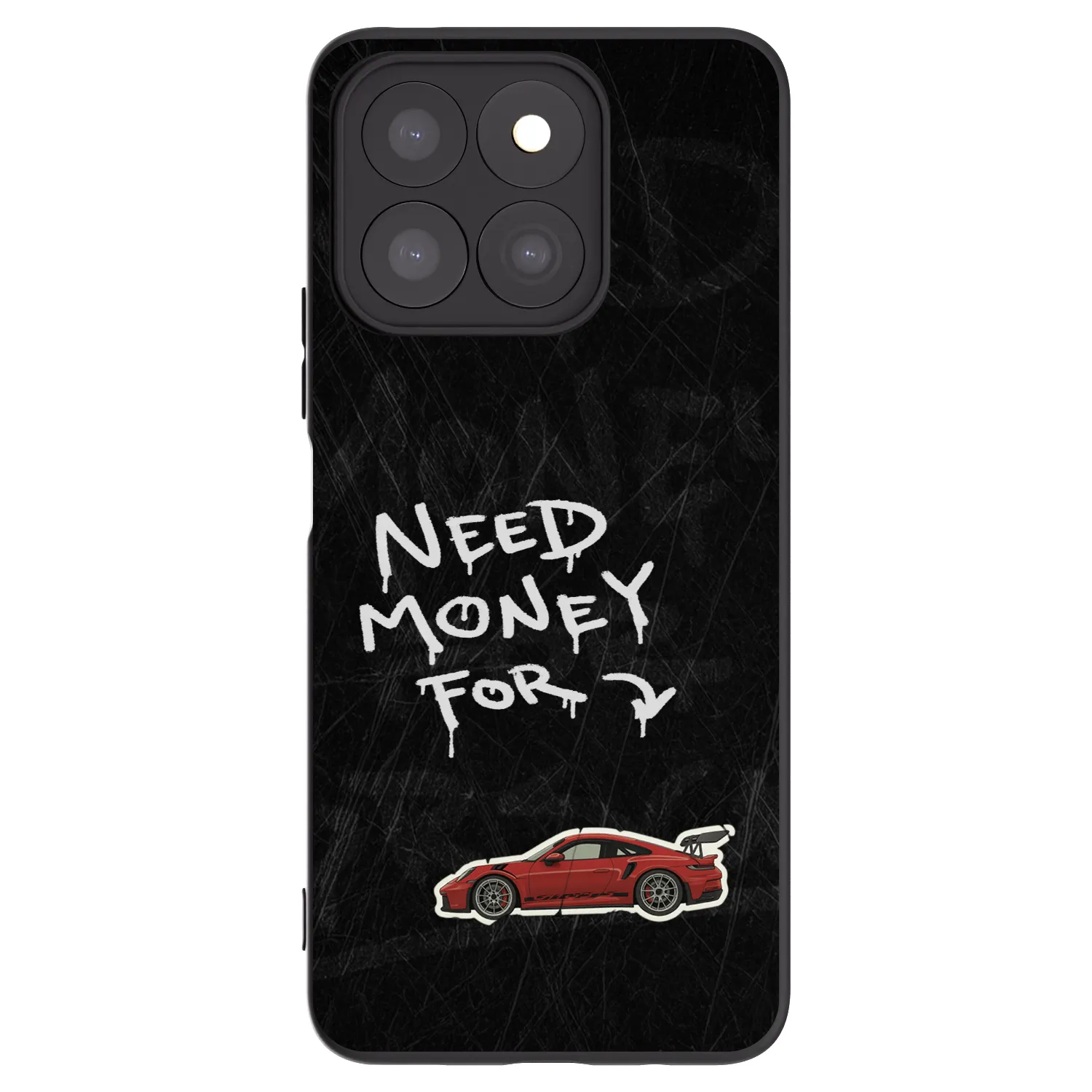 Picasee Honor X8b Hülle - Schwarzes Silikon - Track Mode