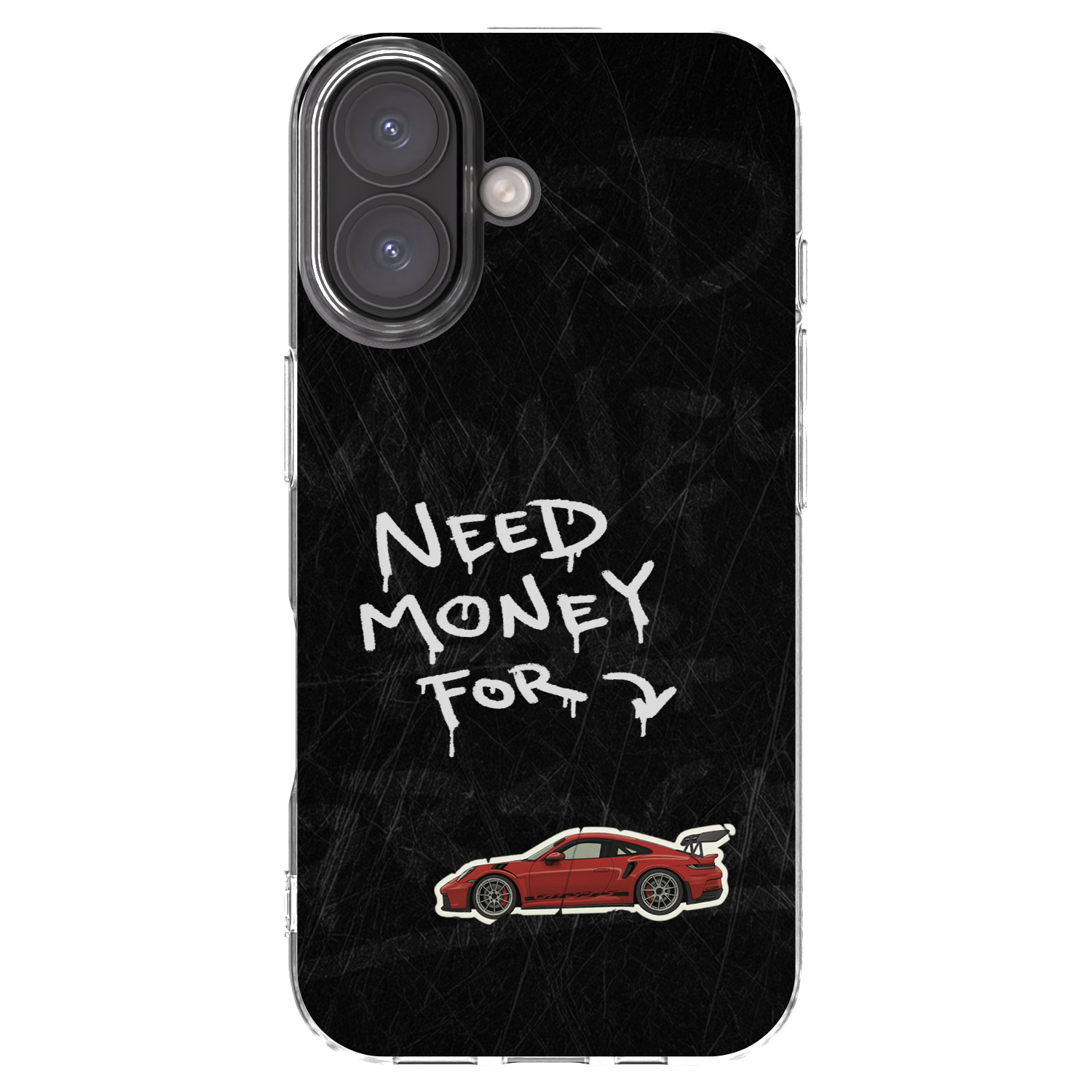 Picasee Apple iPhone 16 Hülle - Transparentes Silikon - Track Mode