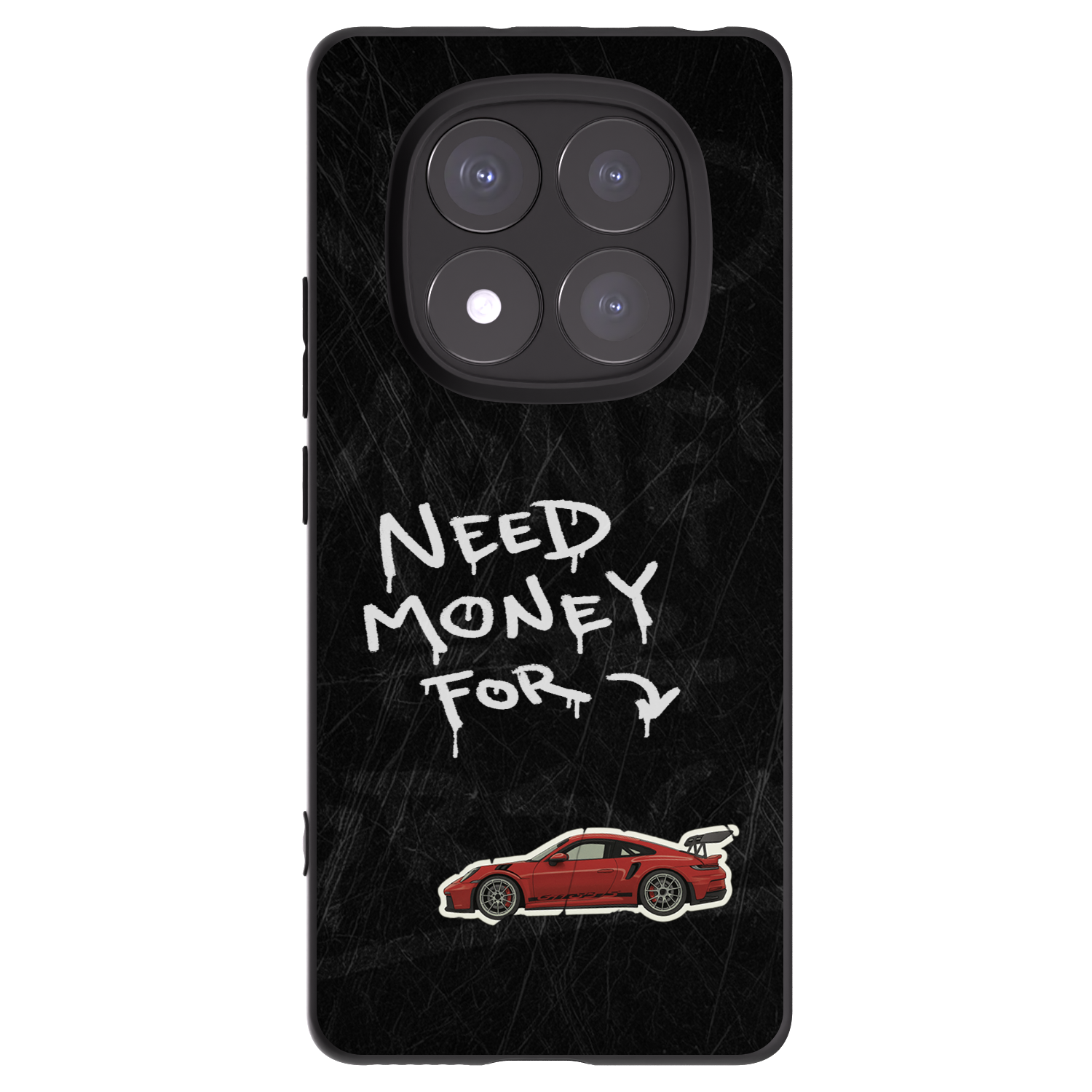 Picasee Xiaomi Redmi Note 14 Pro+ 5G Hülle - Schwarzes Silikon - Track Mode