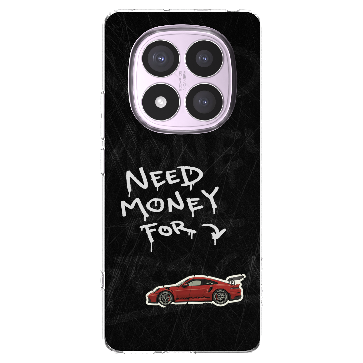 Picasee Xiaomi Redmi Note 14 Pro 5G Hülle - Transparentes Silikon - Track Mode