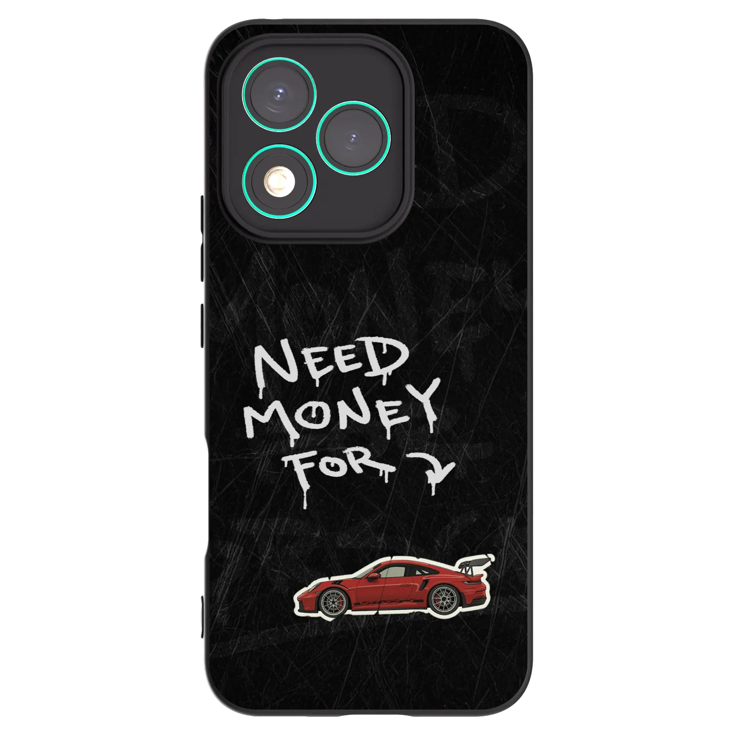 Picasee Honor 400 Lite 5G Hülle - Schwarzes Silikon - Track Mode