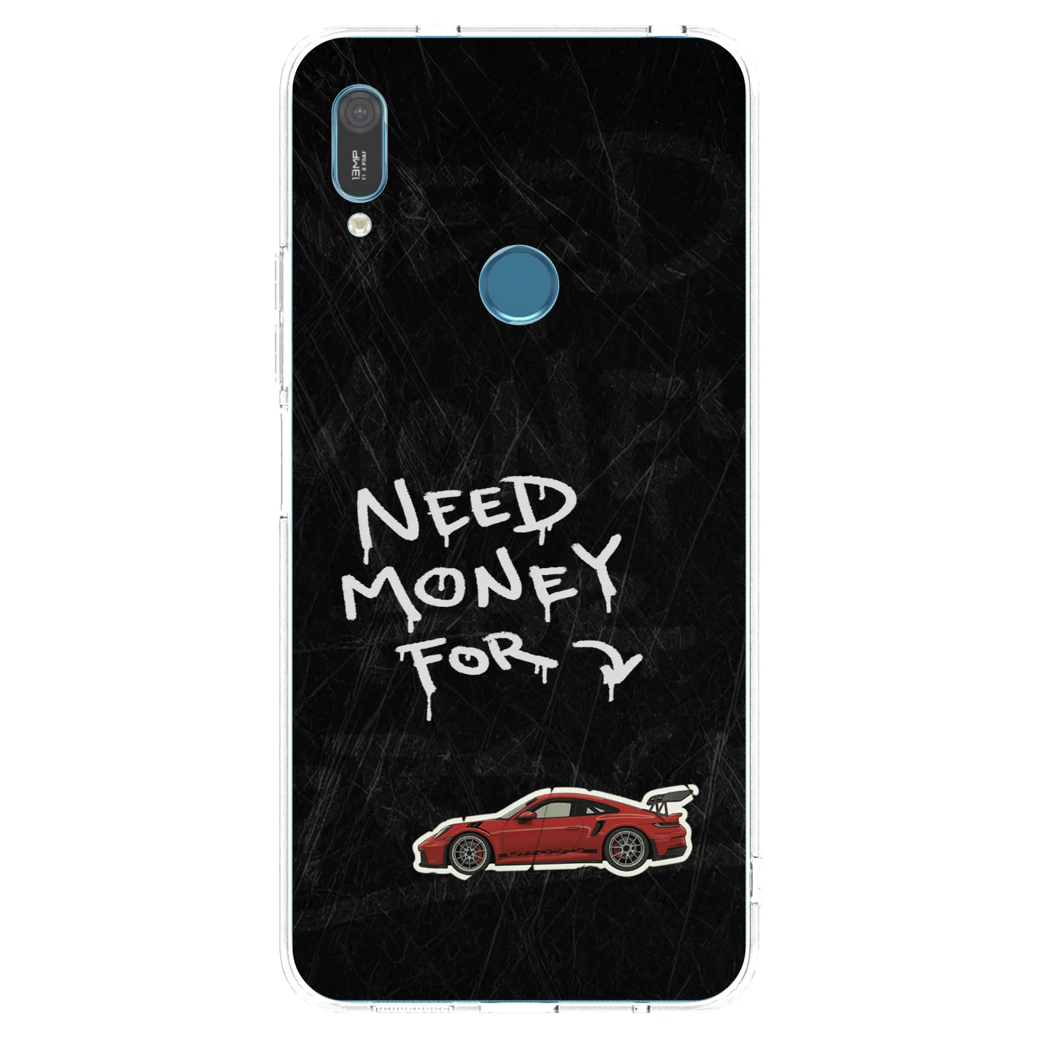 Picasee Huawei Y6 2019 Hülle - Transparentes Silikon - Track Mode