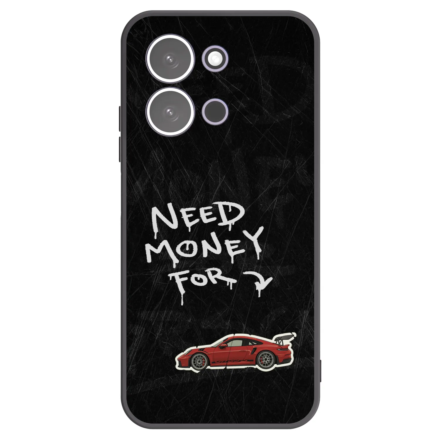 Picasee Xiaomi Redmi 15C 5G Hülle - Schwarzes Silikon - Track Mode