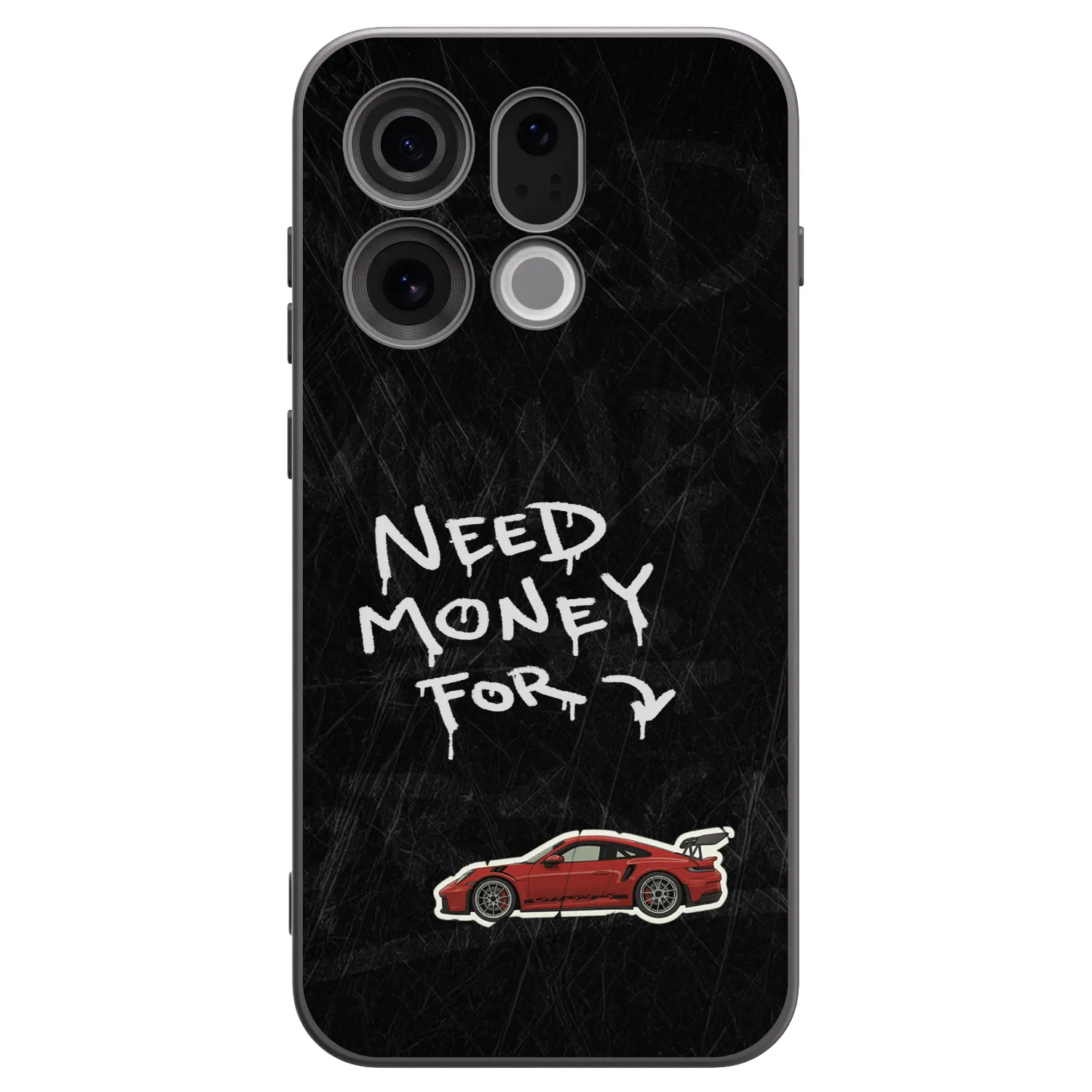 Picasee OPPO Find X9 Hülle - Schwarzes Silikon - Track Mode