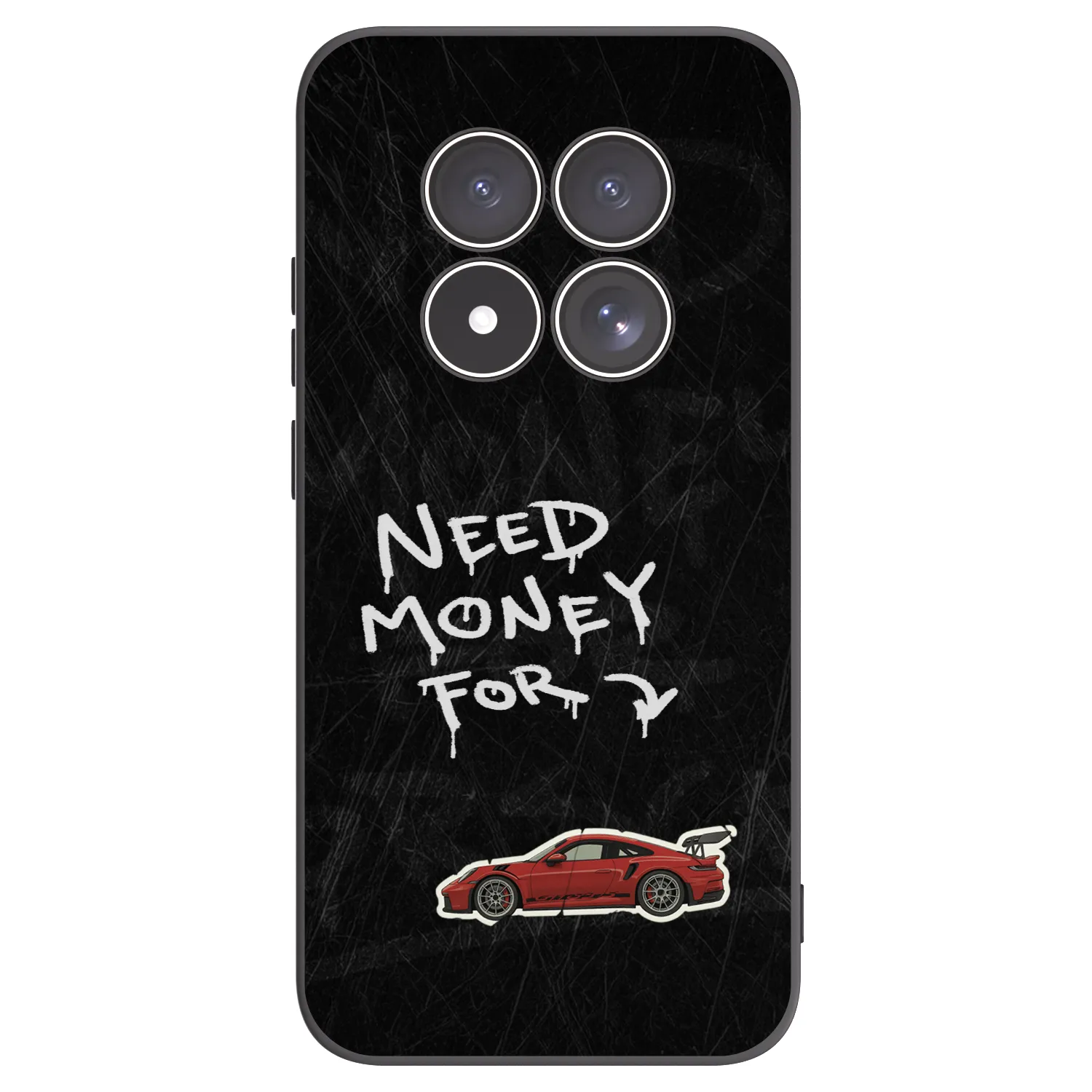 Picasee Xiaomi Redmi Note 15 Pro 5G Hülle - Schwarzes Silikon - Track Mode