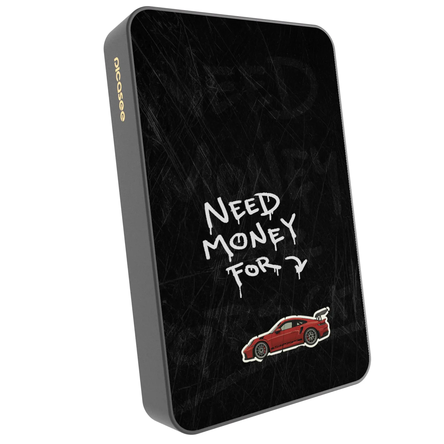 Picasee Powerbank mit MagSafe 10 000 mAh Grau - Track Mode