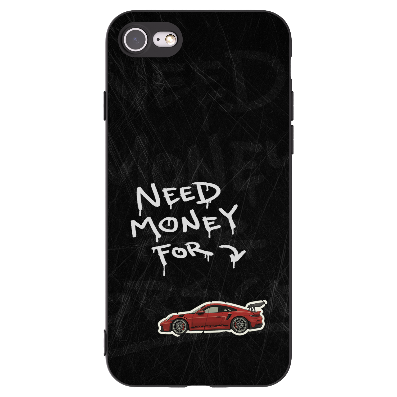 Picasee Apple iPhone SE 2020 Hülle - Schwarzes Silikon - Track Mode