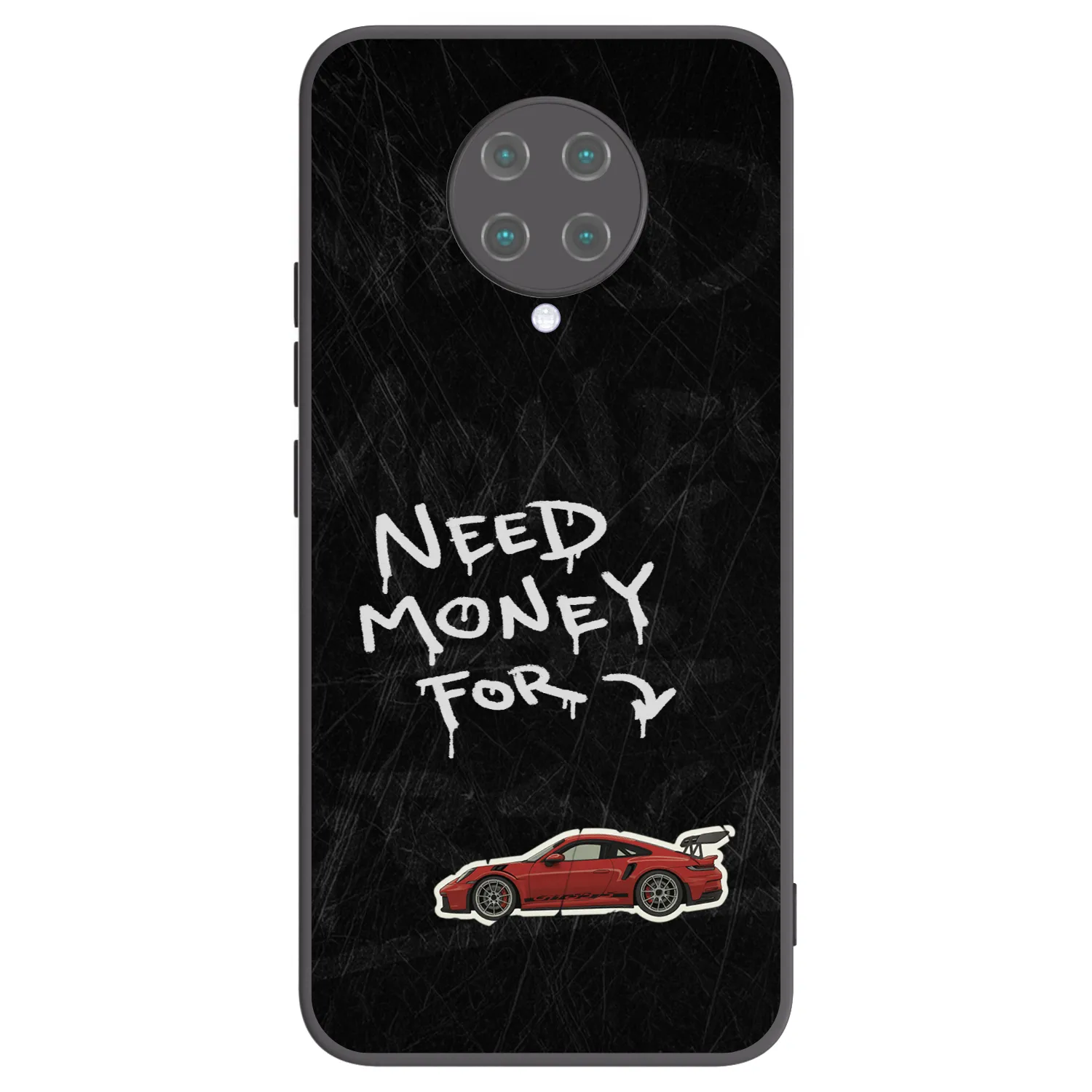 Picasee Xiaomi Poco F2 Pro Hülle - Schwarzes Silikon - Track Mode