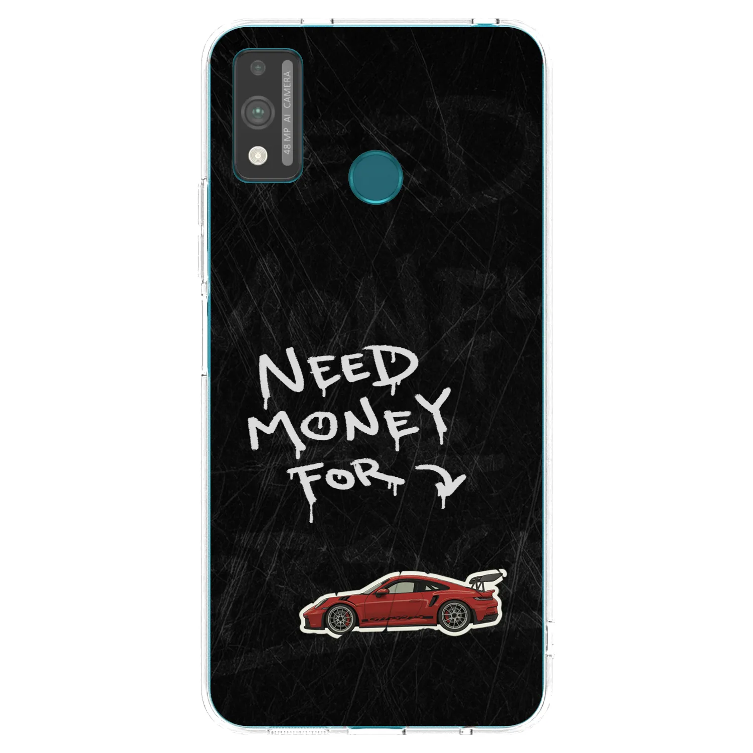 Picasee Honor 9X Lite Hülle - Transparentes Silikon - Track Mode