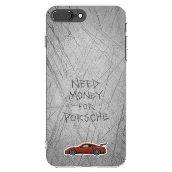 Picasee Apple iPhone 8 Plus Hülle - Transparentes Silikon - Garage Scratch