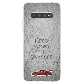 Picasee Samsung Galaxy S10 Plus G975 Hülle - Transparentes Silikon - Garage Scratch