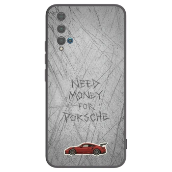 Picasee Huawei Nova 5T Hülle - Schwarzes Silikon - Garage Scratch