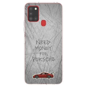 Picasee Samsung Galaxy A21s Hülle - Transparentes Silikon - Garage Scratch