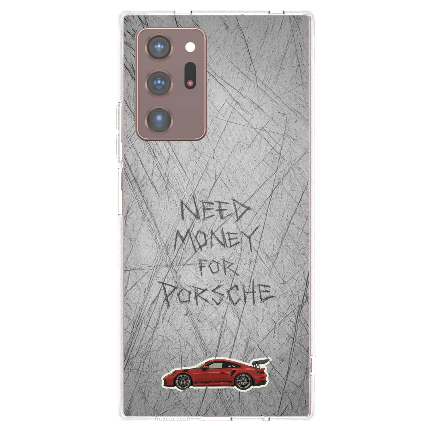 Picasee Samsung Galaxy Note 20 Ultra Hülle - Transparentes Silikon - Garage Scratch