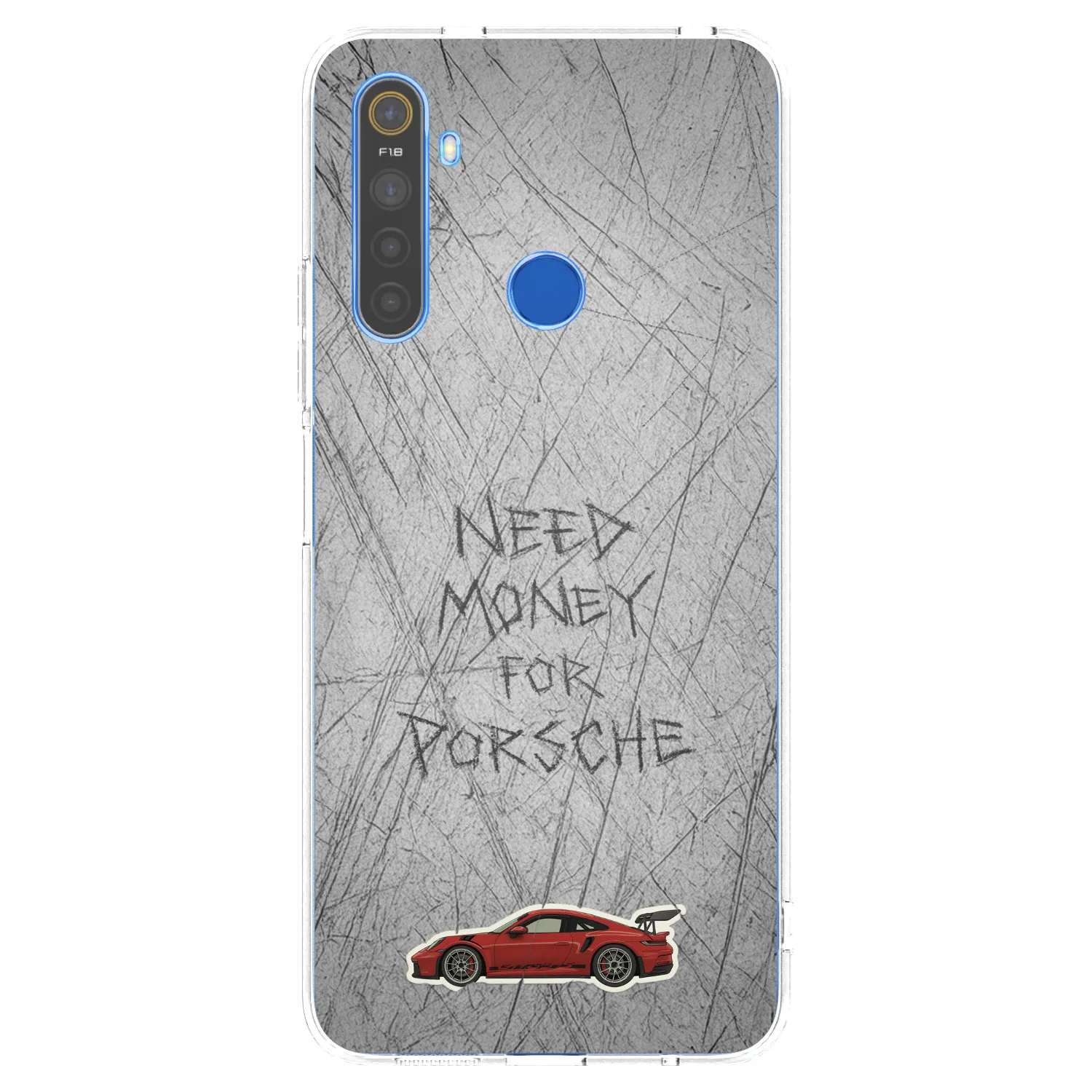 Picasee Realme 5 Hülle - Transparentes Silikon - Garage Scratch