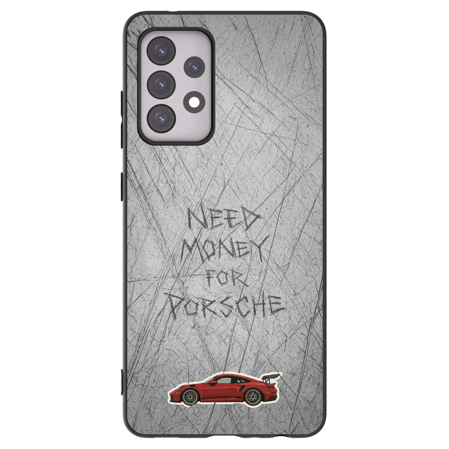 Picasee Samsung Galaxy A52 5G A525F Hülle - Schwarzes Silikon - Garage Scratch