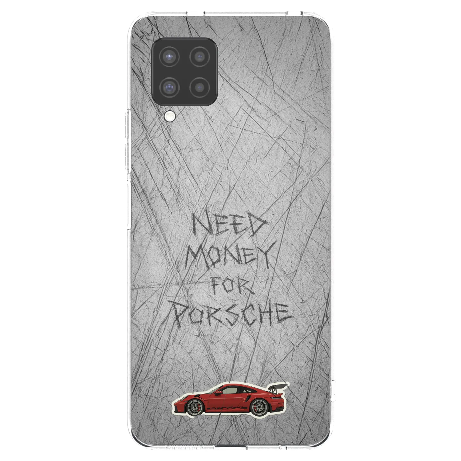Picasee Samsung Galaxy A42 A426B Hülle - Transparentes Silikon - Garage Scratch
