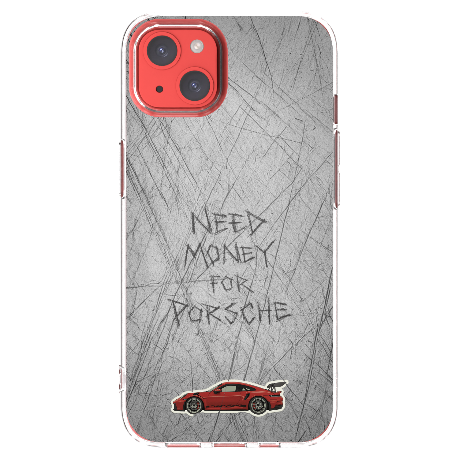Picasee Apple iPhone 13 Hülle - Transparentes Silikon - Garage Scratch