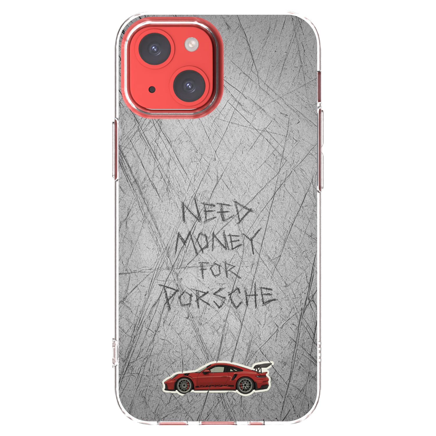 Picasee Apple iPhone 13 mini Hülle - Transparentes Silikon - Garage Scratch