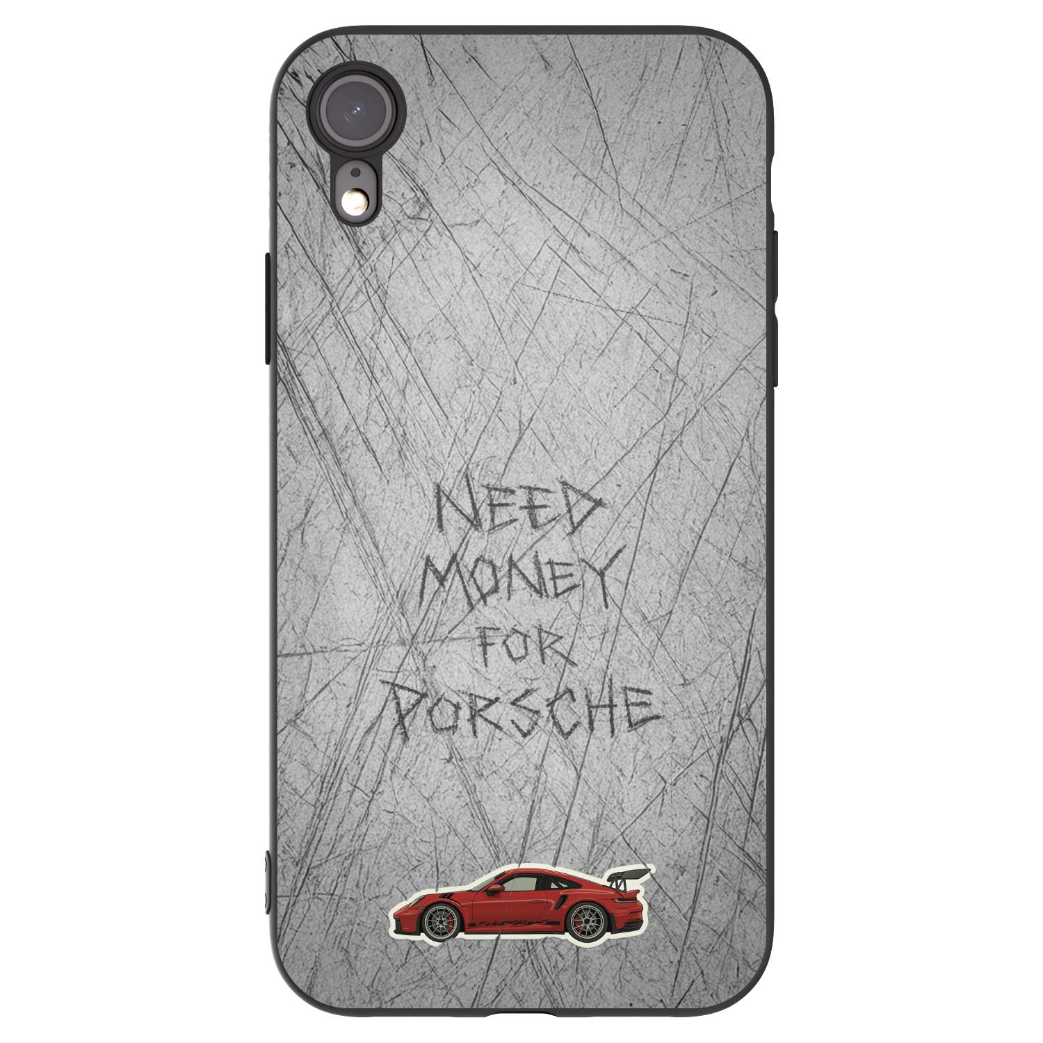 Picasee Apple iPhone XR Hülle - Schwarzes Silikon - Garage Scratch