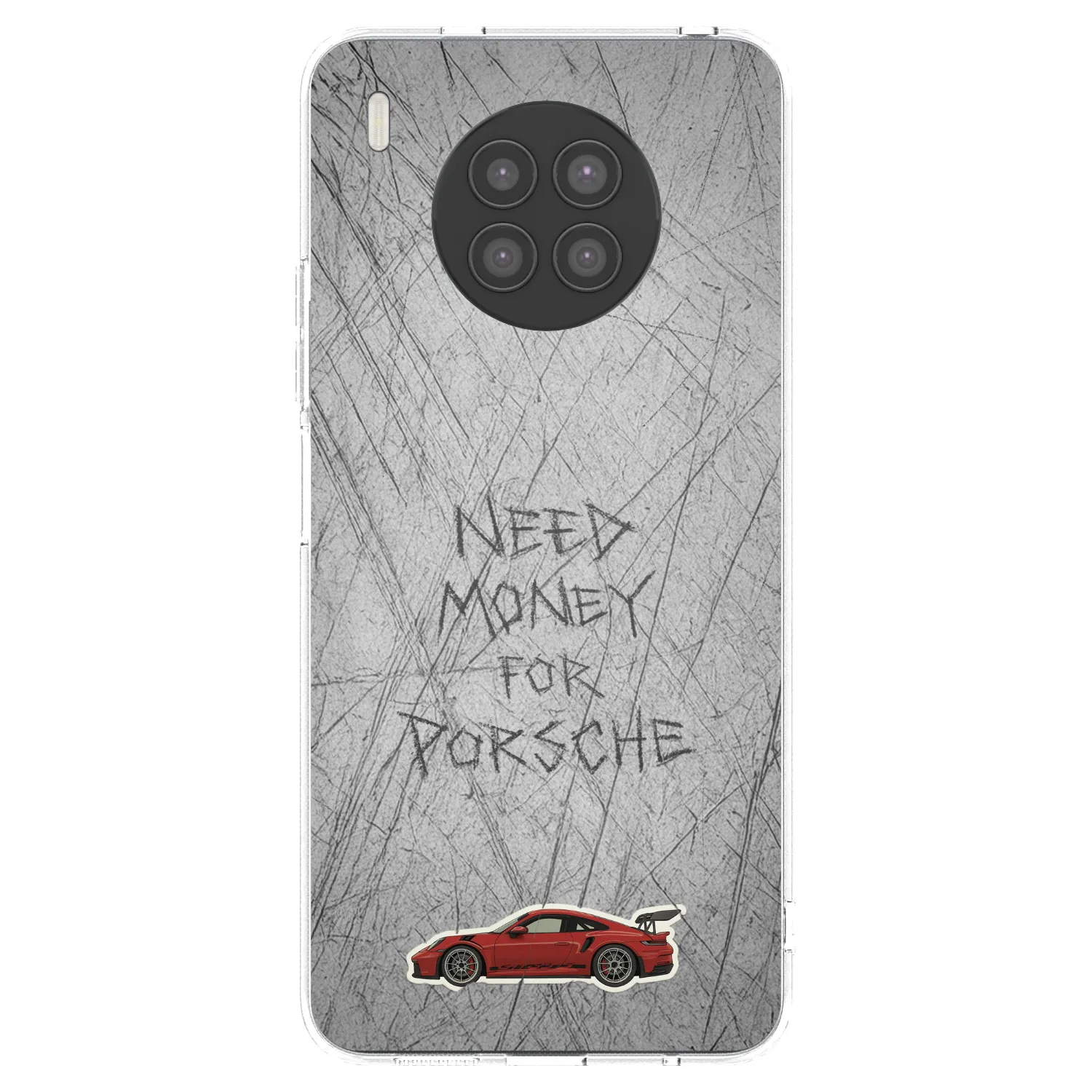 Picasee Huawei Nova 8i Hülle - Transparentes Silikon - Garage Scratch