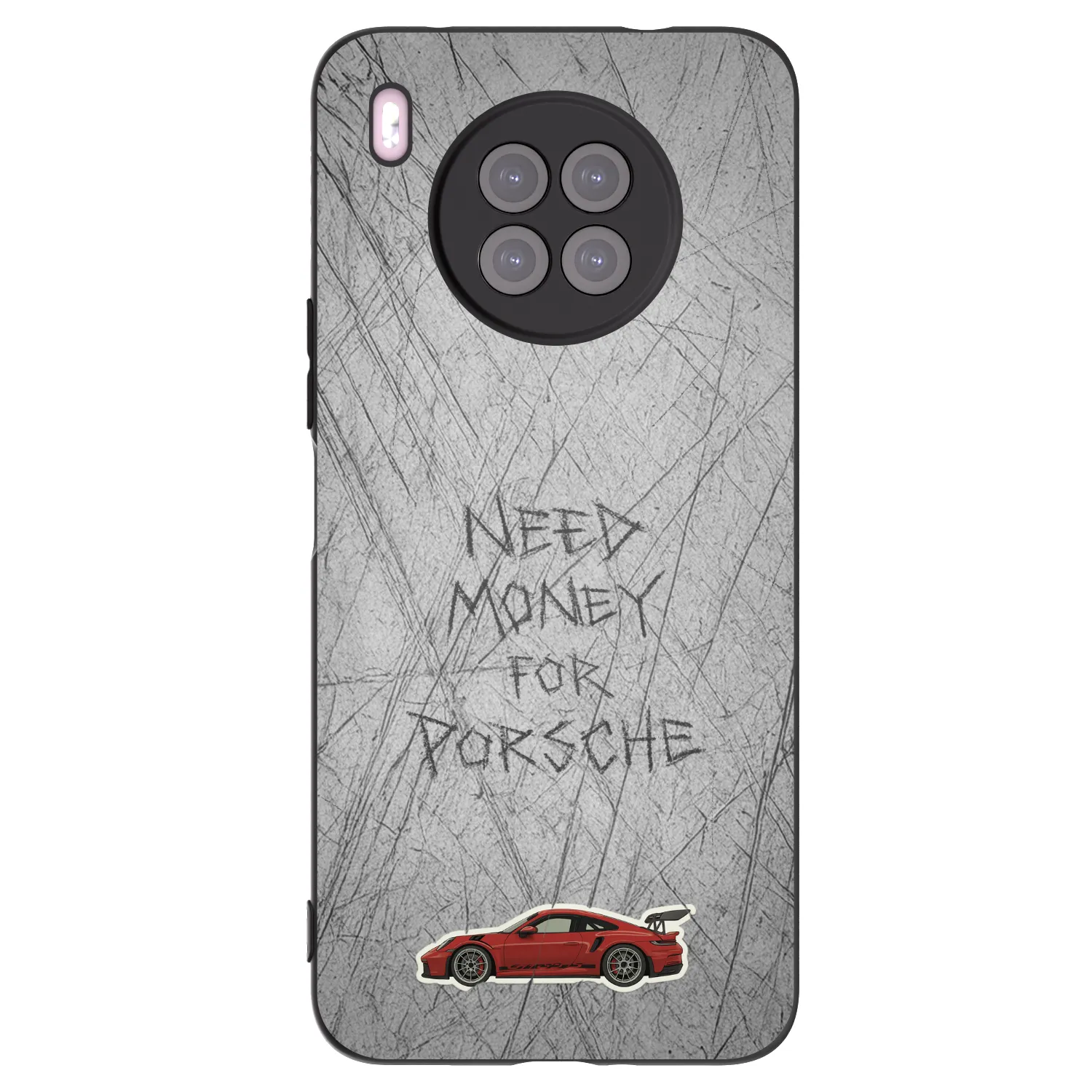 Picasee Huawei Nova 8i Hülle - Schwarzes Silikon - Garage Scratch