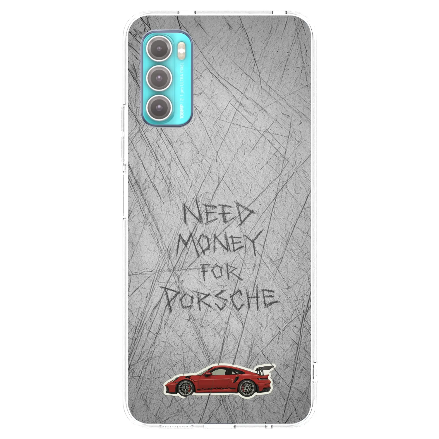 Picasee Motorola Moto G60 Hülle - Transparentes Silikon - Garage Scratch