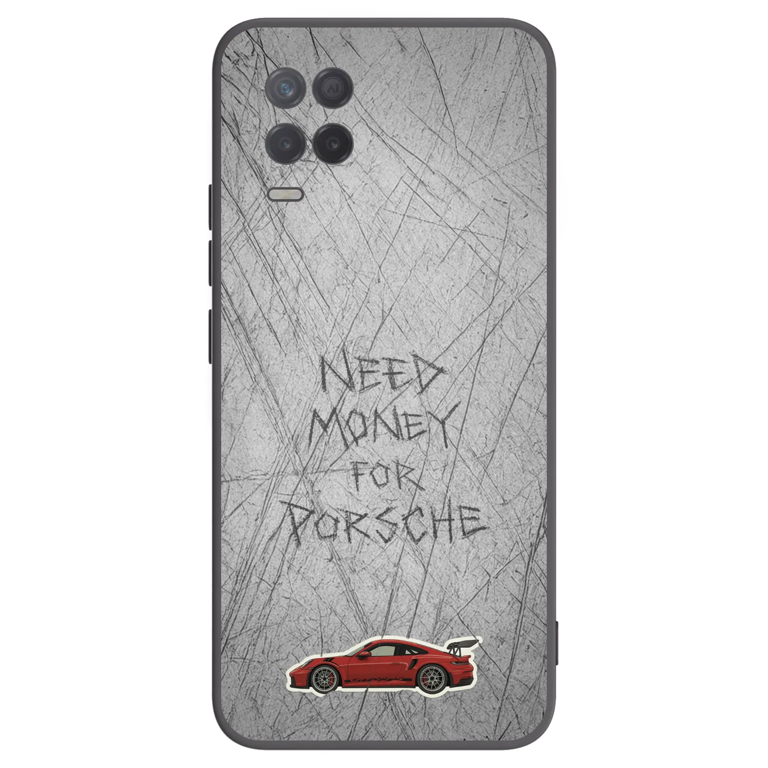 Picasee Realme 8 5G Hülle - Schwarzes Silikon - Garage Scratch