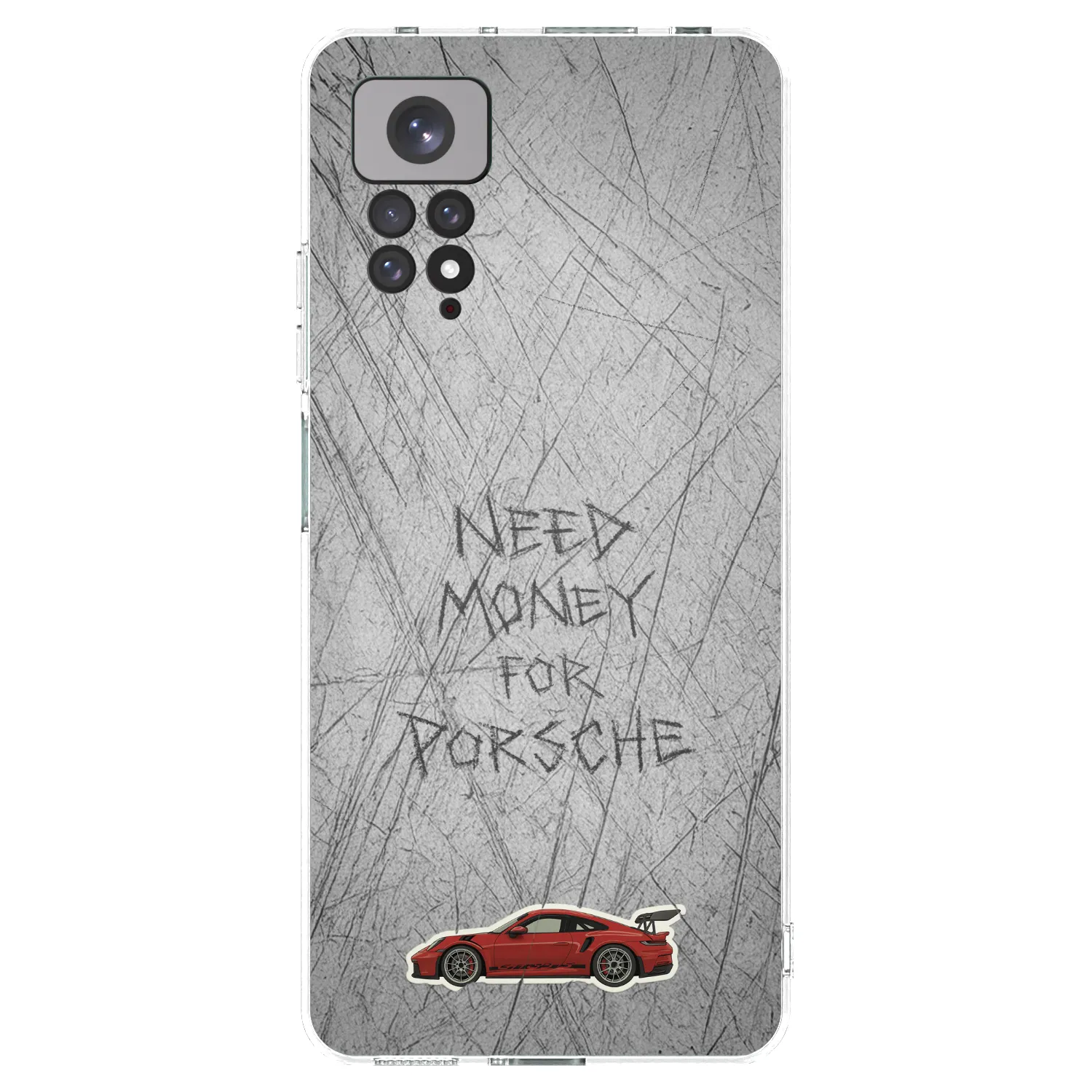 Picasee Xiaomi Redmi Note 11 Hülle - Transparentes Silikon - Garage Scratch