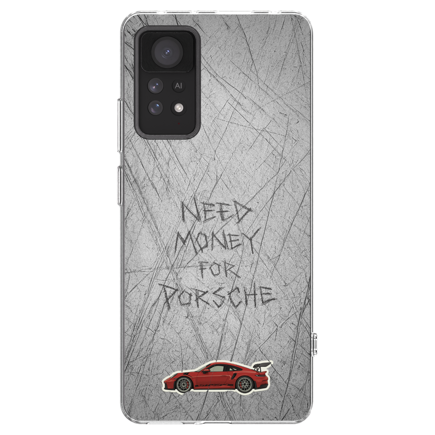 Picasee Xiaomi Redmi Note 11 Pro 5G Hülle - Transparentes Silikon - Garage Scratch