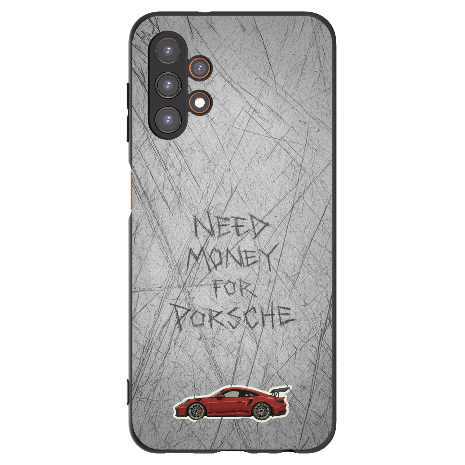 Picasee Samsung Galaxy A13 4G A135 Hülle - Schwarzes Silikon - Garage Scratch