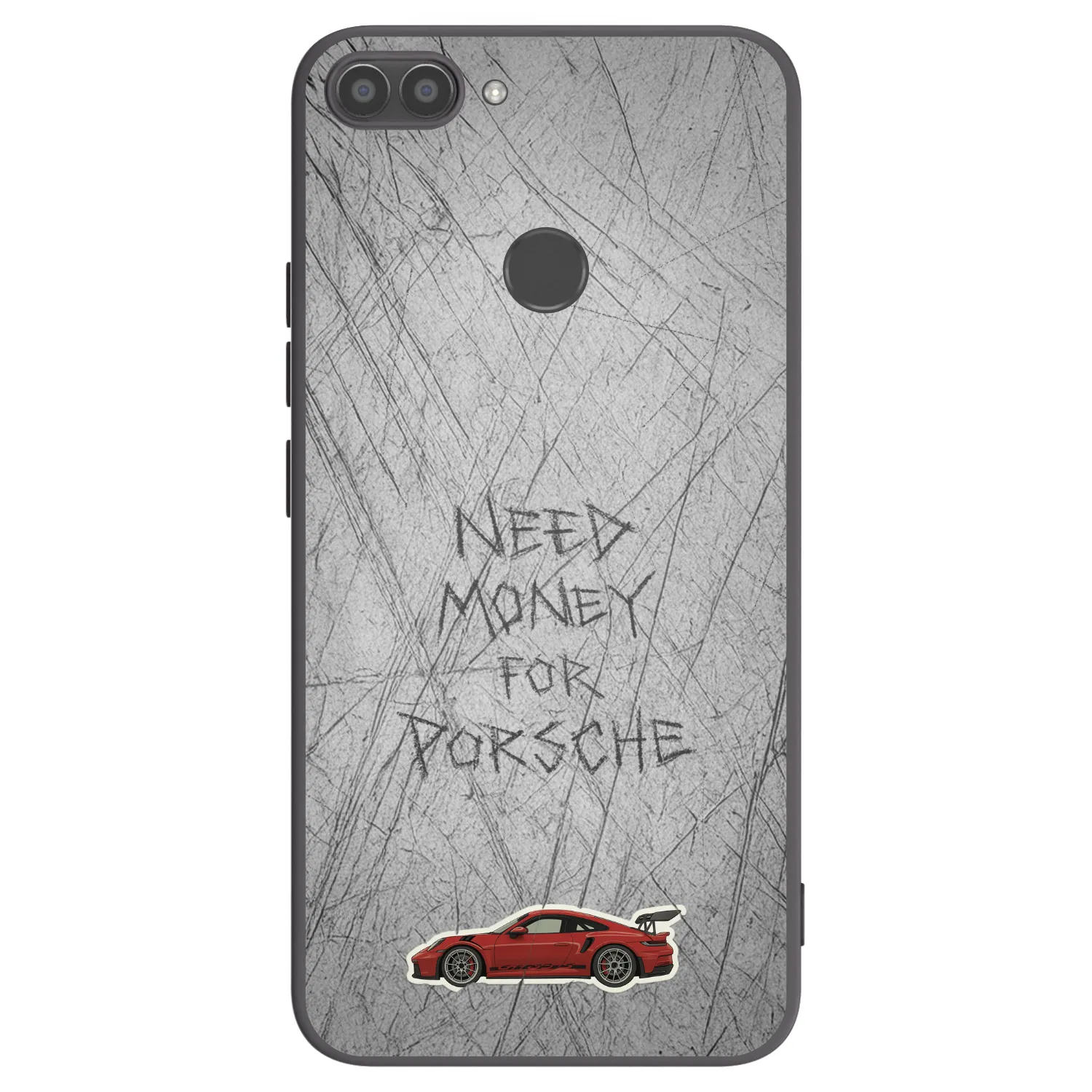 Picasee Huawei P Smart Hülle - Schwarzes Silikon - Garage Scratch