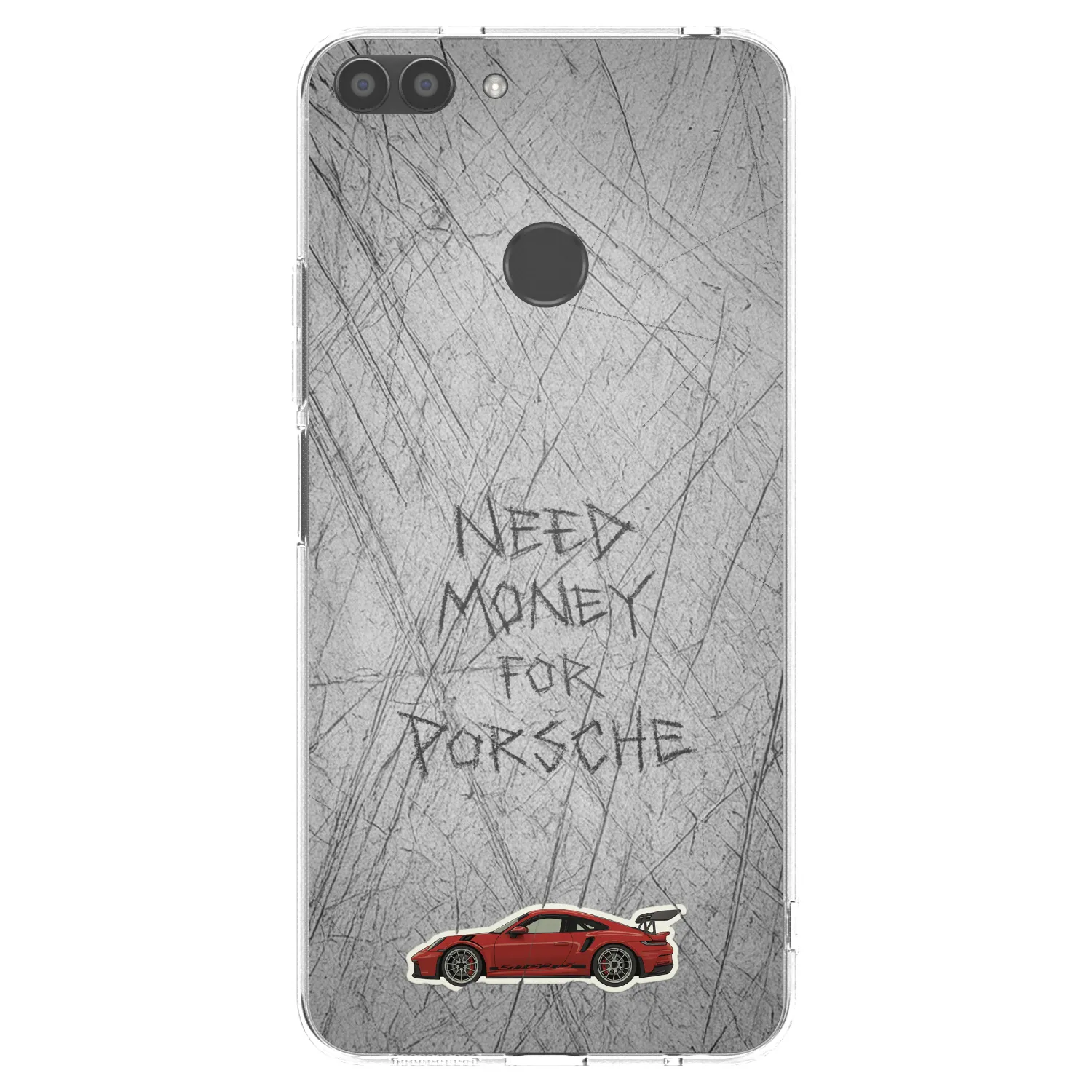 Picasee Huawei P Smart Hülle - Transparentes Silikon - Garage Scratch