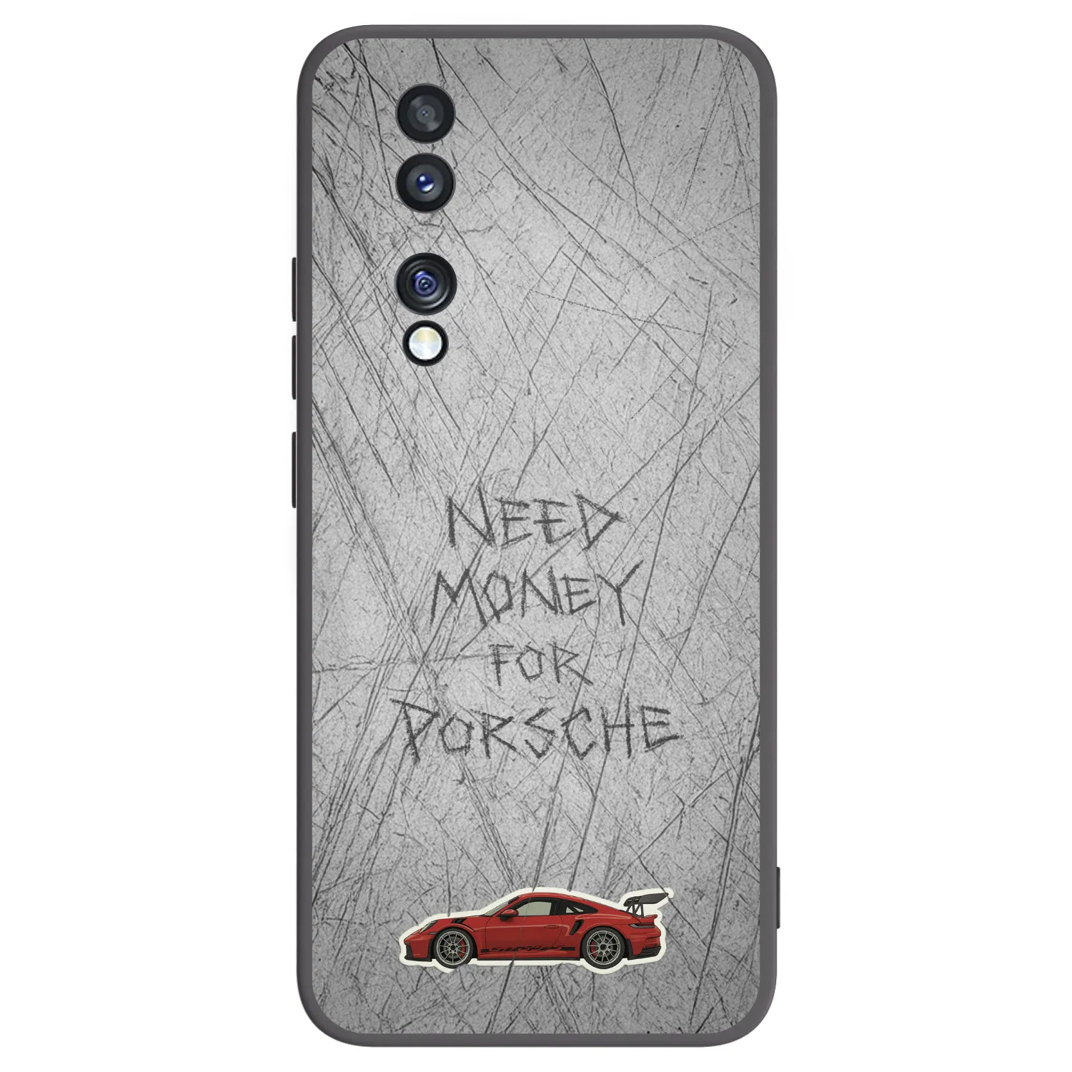 Picasee Honor 70 Hülle - Schwarzes Silikon - Garage Scratch