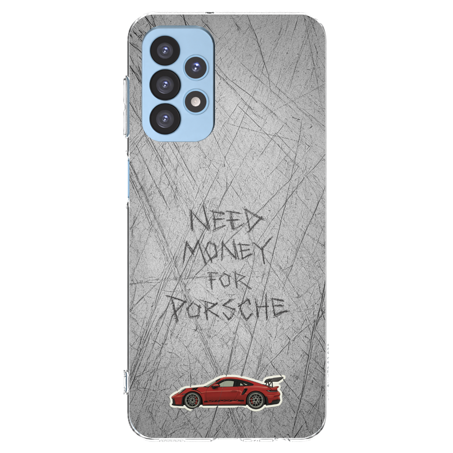 Picasee Samsung Galaxy A23 A235F 4G Hülle - Transparentes Silikon - Garage Scratch