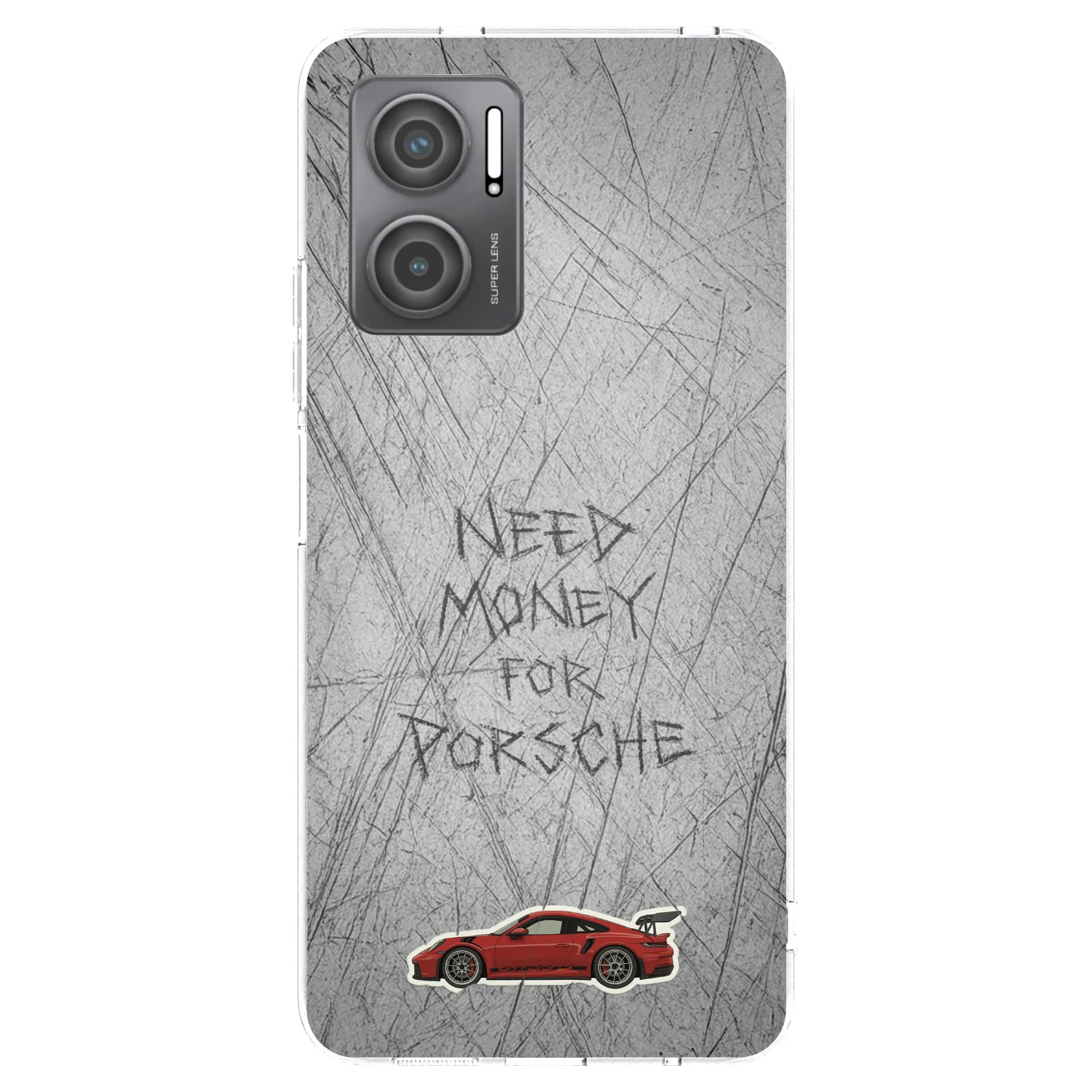 Picasee Xiaomi Redmi 10 5G Hülle - Transparentes Silikon - Garage Scratch