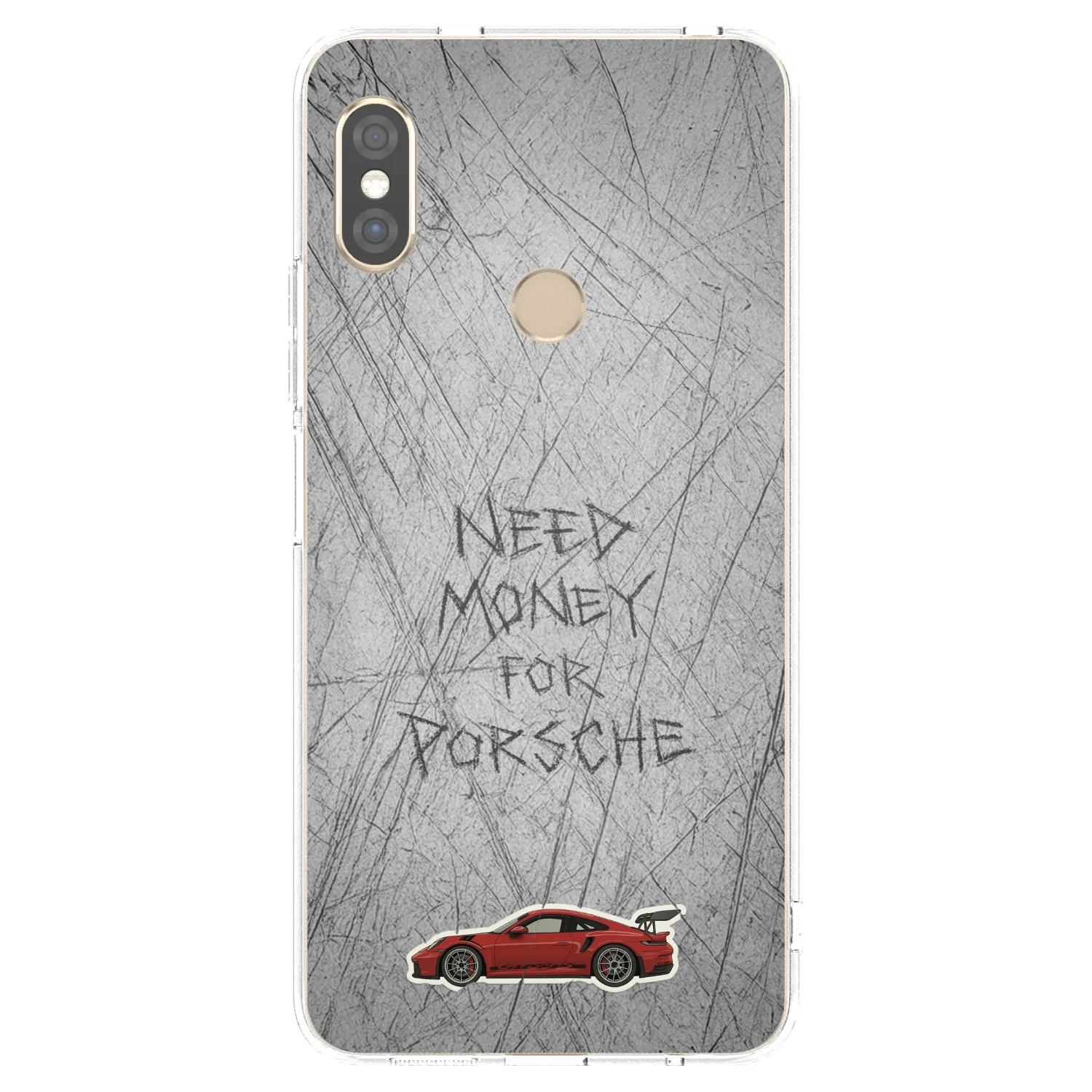 Picasee Xiaomi Redmi Note 5 Global Hülle - Transparentes Silikon - Garage Scratch