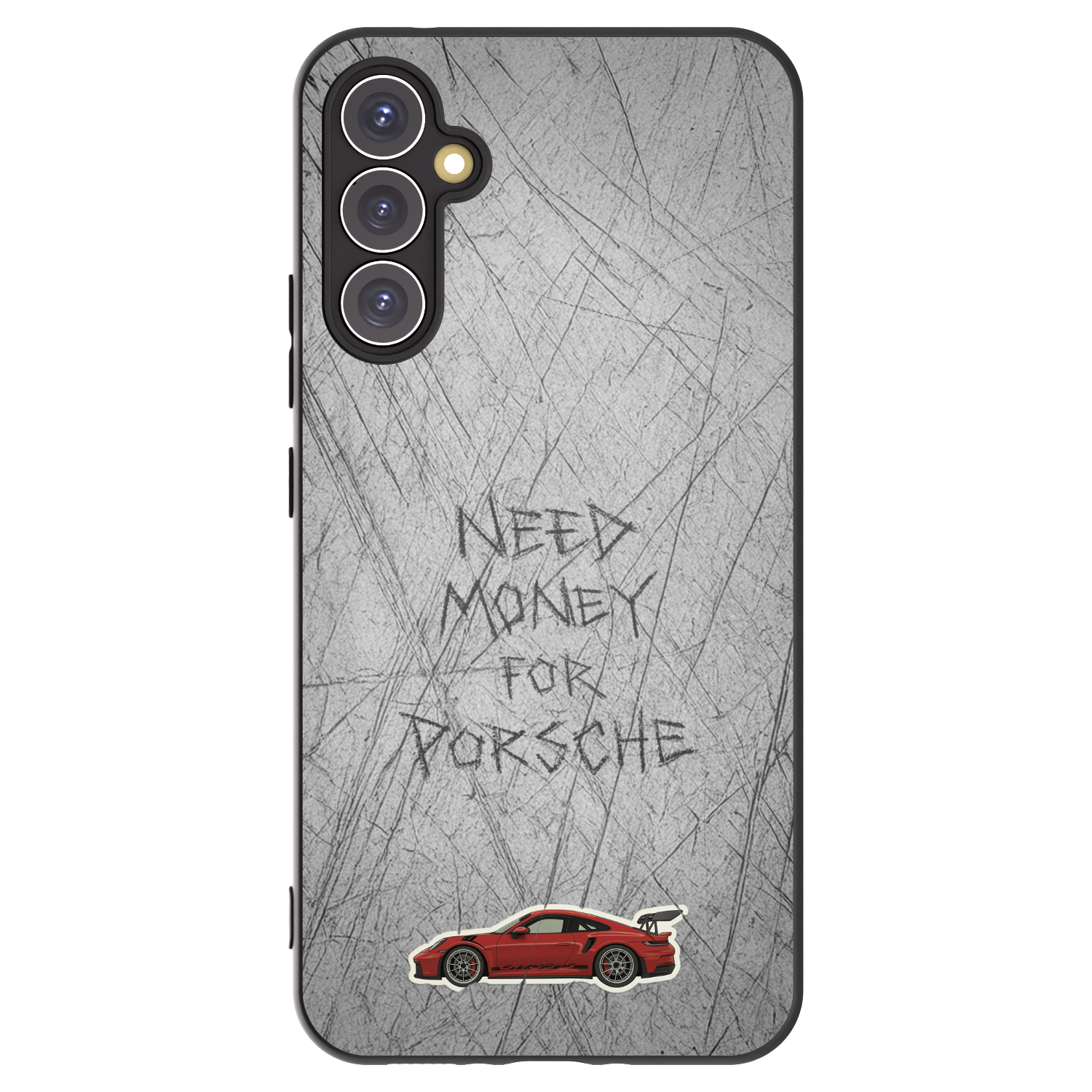 Picasee Samsung Galaxy A34 5G A346B Hülle - Schwarzes Silikon - Garage Scratch