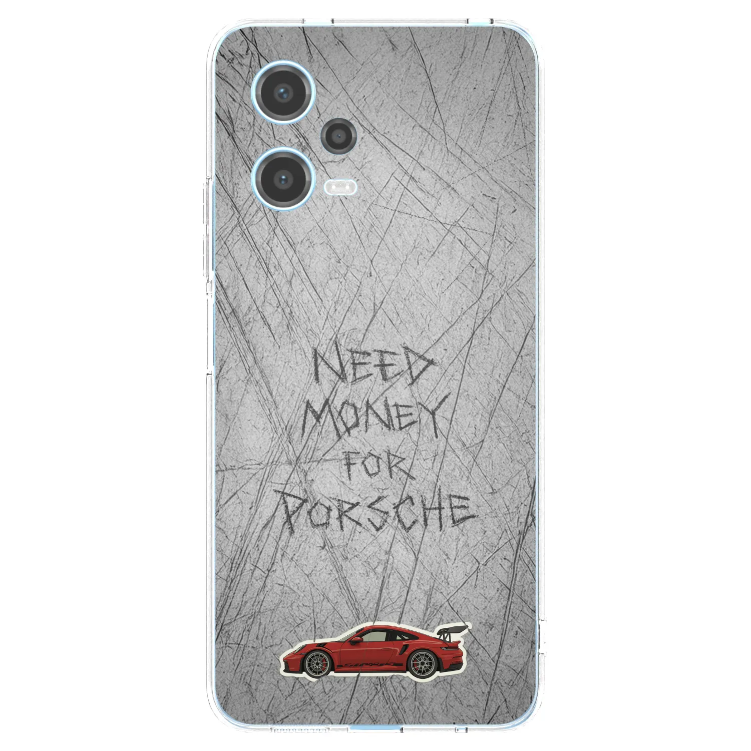 Picasee Xiaomi Redmi Note 12 5G Hülle - Transparentes Silikon - Garage Scratch