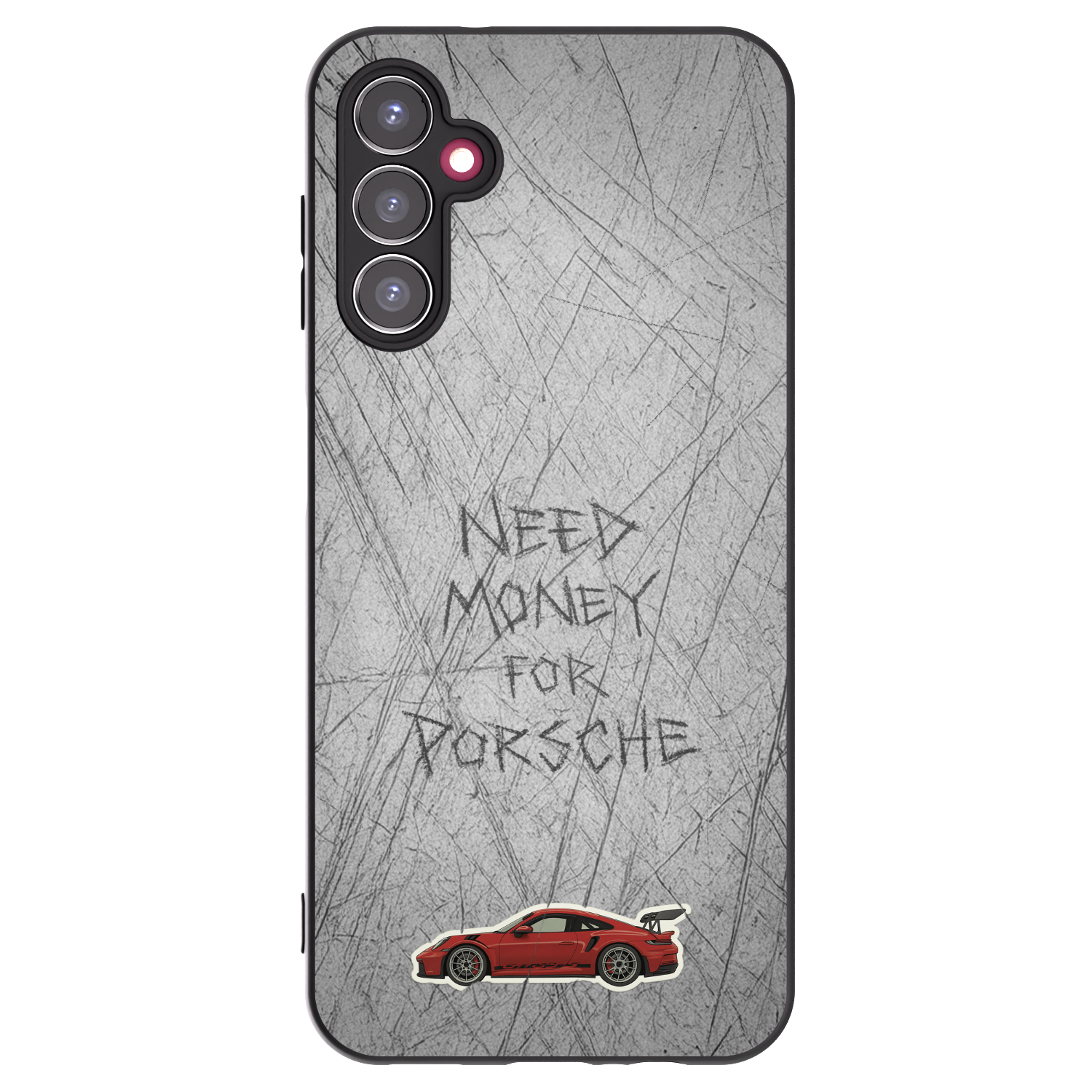 Picasee Samsung Galaxy A14 4G A145R Hülle - Schwarzes Silikon - Garage Scratch